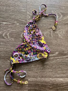 Luli Fama Never worn! Vibrant bikini scrunch bottoms - Purple & Yellow